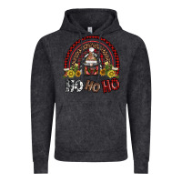 Vintage Black rainbow and hohoho with gnome Vintage Hoodie - AdoDesignShop