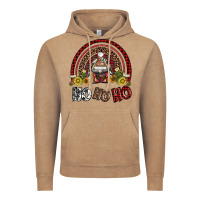 Vintage Coffee rainbow and hohoho with gnome Vintage Hoodie - AdoDesignShop