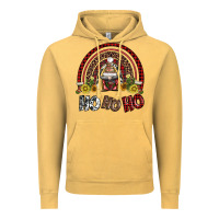 Vintage Mustard rainbow and hohoho with gnome Vintage Hoodie - AdoDesignShop