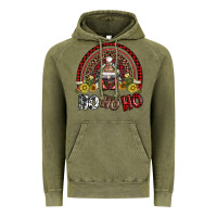 Vintage Olive rainbow and hohoho with gnome Vintage Hoodie - AdoDesignShop
