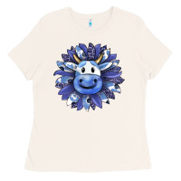 Bone blueberry milkshake cow sunflower Ladies Tee - RanaPortraitStore