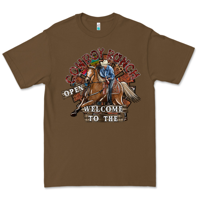 Cowboy Ranch Premium Tee by SublimationCraftShop | Teevron