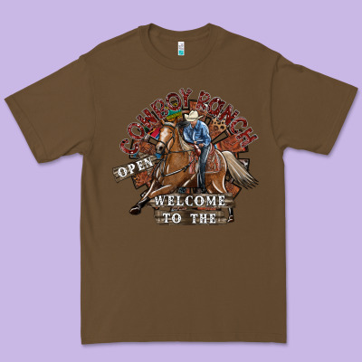 Cowboy Ranch Premium Tee Designed By Sublimationcraftshop