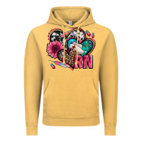 Vintage Mustard rn registered nurse hearts Vintage Hoodie - Jasminsmagicworld