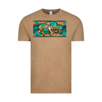 Vintage Coffee western  bison wild soul turquoise's gemstones  license plate template Vintage Tee - BarkalooDesign