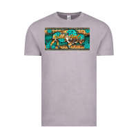 Vintage Zinc western  bison wild soul turquoise's gemstones  license plate template Vintage Tee - BarkalooDesign