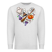 Oatmeal Heather love hallowen Premium Sweatshirt - NancyCooperArtShop