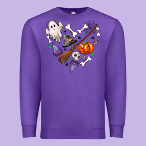 Love Hallowen Premium Sweatshirt Designed By Nancycooperartshop