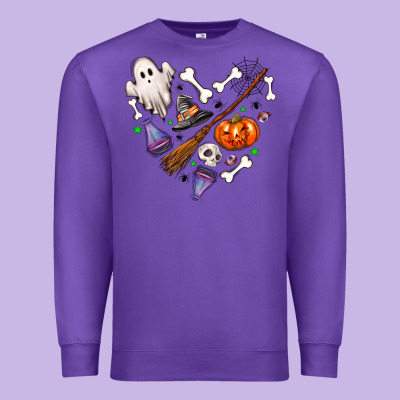 Love Hallowen Premium Sweatshirt Designed By Nancycooperartshop