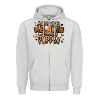 Dove Grey made with melanin always poppin' Zipper Hoodie - LillyAllenDesigns