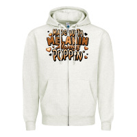Oatmeal Heather made with melanin always poppin' Zipper Hoodie - LillyAllenDesigns