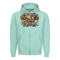 Seafoam made with melanin always poppin' Zipper Hoodie - LillyAllenDesigns