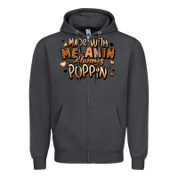 Smoke made with melanin always poppin' Zipper Hoodie - LillyAllenDesigns