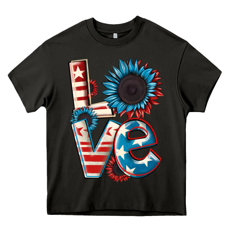 Love 4th Of July Heavy Core Tee by CowGirlArtShop | Teevron