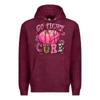 Burgundy go fight cure pumpkin Premium Hoodie - texasbilliewilder