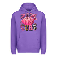 Purple go fight cure pumpkin Premium Hoodie - texasbilliewilder