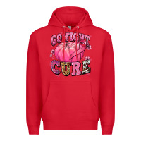 Red go fight cure pumpkin Premium Hoodie - texasbilliewilder
