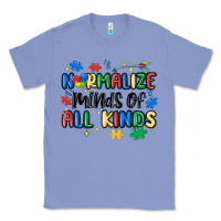 Colony Blue normalize minds of all kinds Classic Tee - MaliasSmallBusiness