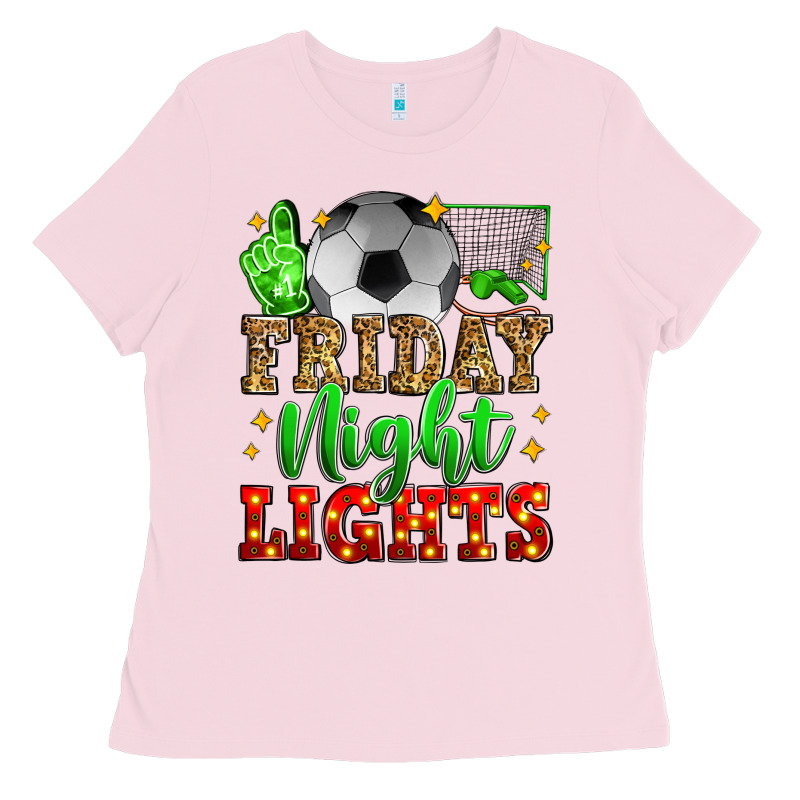 Friday Night Lights Soccer Ladies Tee by Zillion Design Studio | Teevron