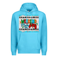 Ocean Blue weekend plans Premium Hoodie - JahusDesignShop