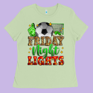 Friday Night Lights Soccer Ladies Tee Designed By Zillion Design Studio