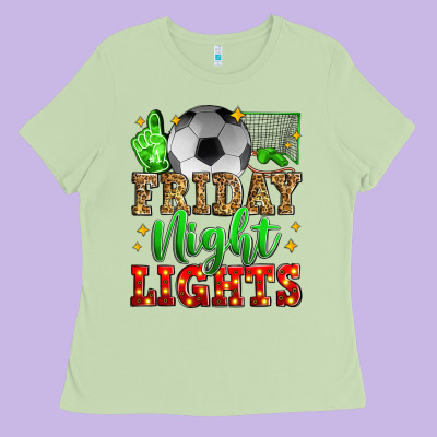 Friday Night Lights Soccer Ladies Tee Designed By Zillion Design Studio