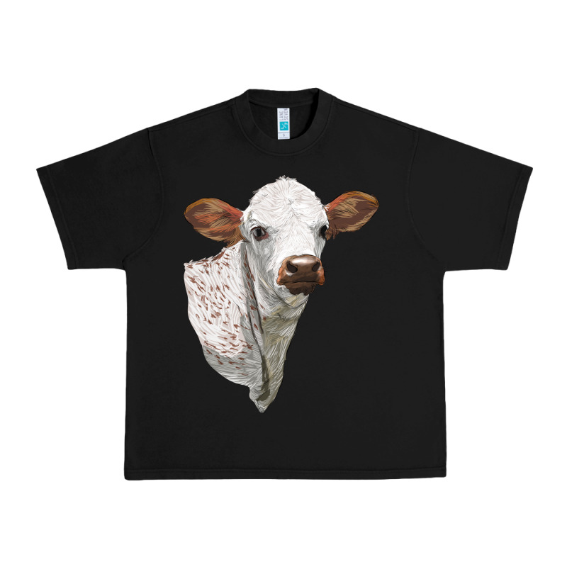 Texas Longhorn Calf Face Urban Heavy Tee by LillyAllenDesigns | Teevron