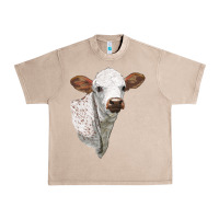 French Oak Texas Longhorn Calf Face Urban Heavy Tee - LillyAllenDesigns