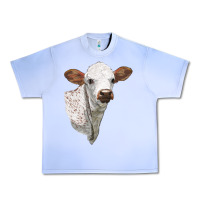 Grape Ice Texas Longhorn Calf Face Urban Heavy Tee - LillyAllenDesigns