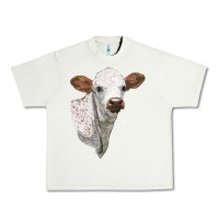 Pistachio Texas Longhorn Calf Face Urban Heavy Tee - LillyAllenDesigns