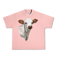Salmon Texas Longhorn Calf Face Urban Heavy Tee - LillyAllenDesigns