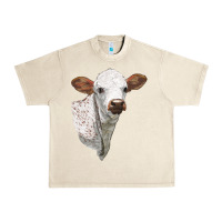 Sandshell Texas Longhorn Calf Face Urban Heavy Tee - LillyAllenDesigns