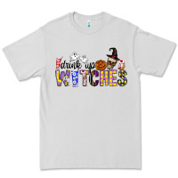 Dove Grey Drink Up Witches Premium Tee - CowhideDigitalArt