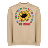 Mushroom in a world where you can be anything be kind Heavyweight Sweatshirt - MaliasSmallBusiness