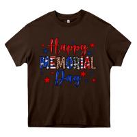 Chocolate Brown Happy memorial day Heavy Core Tee - Neo Western