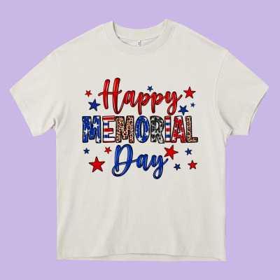 Happy Memorial Day Heavy Core Tee Designed By Neo Western