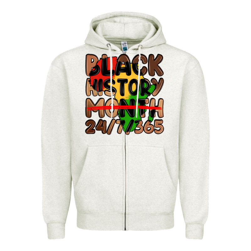 Black History Month Zipper Hoodie by LillyAllenDesigns | Teevron