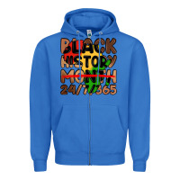 True Royal black history month Zipper Hoodie - LillyAllenDesigns