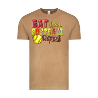 Vintage Camel Eat Sleep Softball Repeat Vintage Tee - LillyAllenDesigns