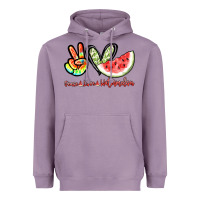 Lavender Peace love watermelon Heavyweight Hoodie - NancyCooperArtShop