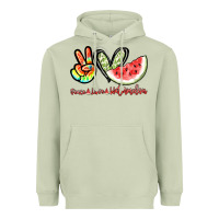 Matcha Peace love watermelon Heavyweight Hoodie - NancyCooperArtShop