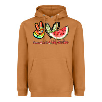 Meerkat Peace love watermelon Heavyweight Hoodie - NancyCooperArtShop