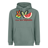 Sage Peace love watermelon Heavyweight Hoodie - NancyCooperArtShop