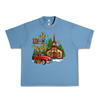 Pebble Blue the church  holy night western truck Urban Heavy Tee - AdoDesignShop