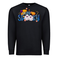 Black Stay Spooky Premium Sweatshirt - texasbilliewilder