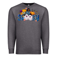 Charcoal Heather Stay Spooky Premium Sweatshirt - texasbilliewilder
