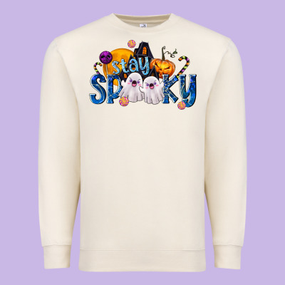 Stay Spooky Premium Sweatshirt Designed By Texasbilliewilder