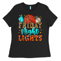 Black friday night lights basketball Ladies Tee - Zillion Design Studio