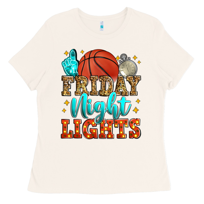 Friday Night Lights Basketball Ladies Tee by Zillion Design Studio | Teevron