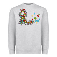 Heather Grey autism awareness Heavyweight Sweatshirt - MaliasSmallBusiness